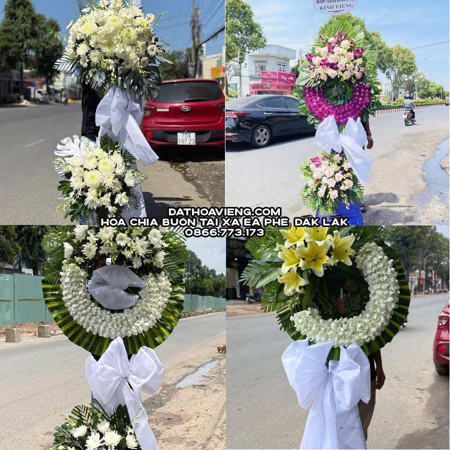 Mẫu hoa chia buồn tham khảo tại Xã Ea Phê, Đắk Lắk