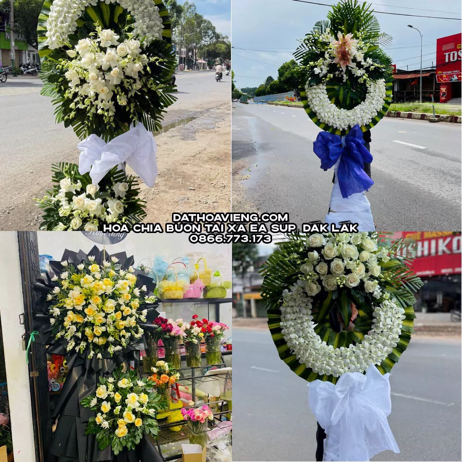Mẫu hoa chia buồn tham khảo tại Xã Ea Súp, Đắk Lắk
