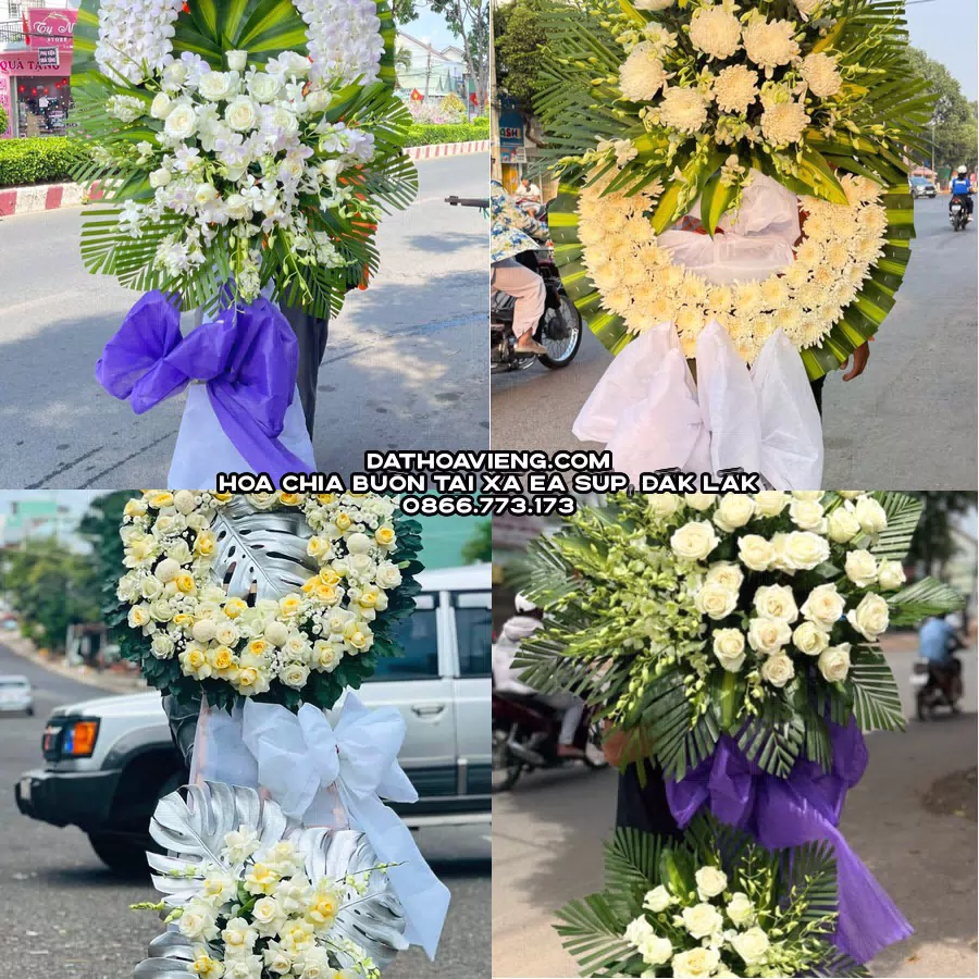 Mẫu hoa chia buồn tham khảo tại Xã Ea Súp, Đắk Lắk