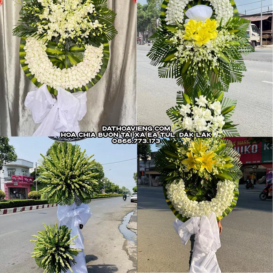 Mẫu hoa chia buồn tham khảo tại Xã Ea Tul, Đắk Lắk