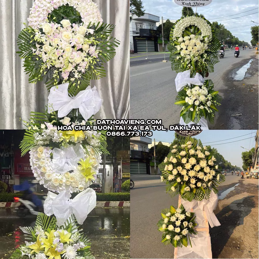 Mẫu hoa chia buồn tham khảo tại Xã Ea Tul, Đắk Lắk
