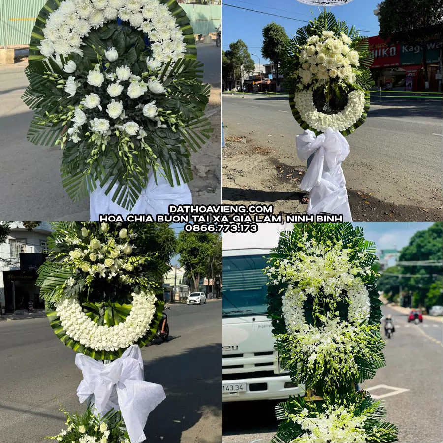 Mẫu hoa chia buồn tham khảo tại Xã Gia Lâm, Ninh Bình