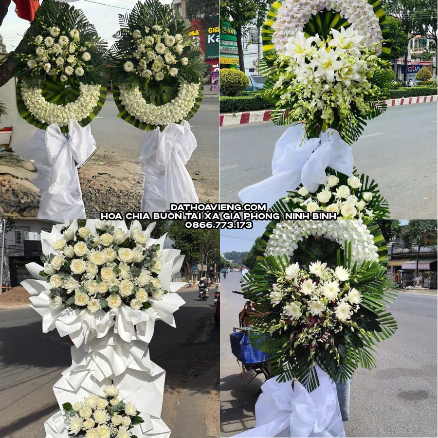 Mẫu hoa chia buồn tham khảo tại Xã Gia Phong, Ninh Bình