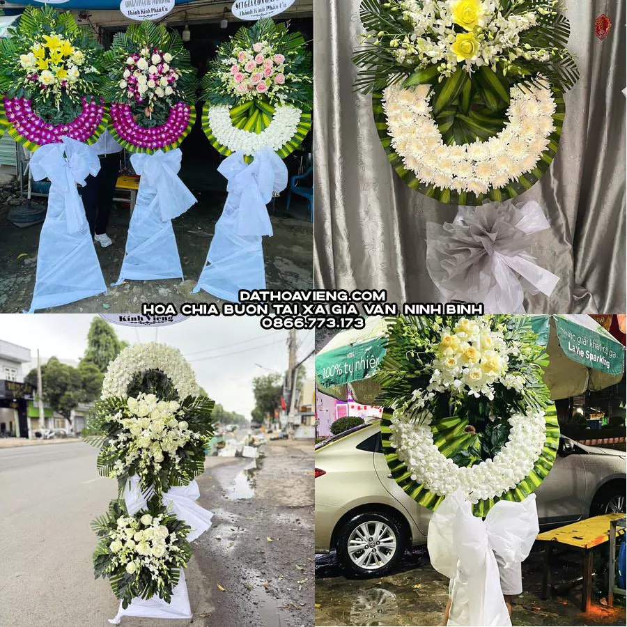 Mẫu hoa chia buồn tham khảo tại Xã Gia Vân, Ninh Bình