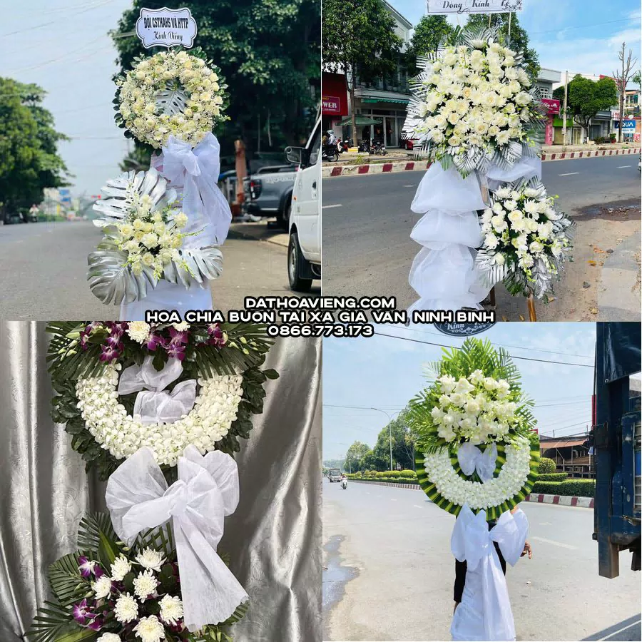 Mẫu hoa chia buồn tham khảo tại Xã Gia Vân, Ninh Bình