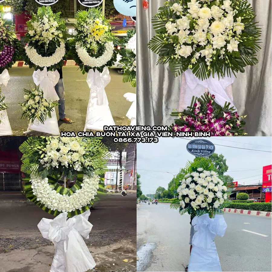 Mẫu hoa chia buồn tham khảo tại Xã Gia Viễn, Ninh Bình
