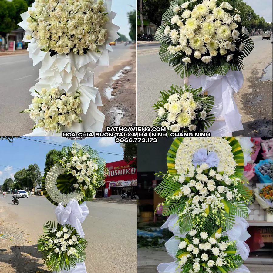 Mẫu hoa chia buồn tham khảo tại Xã Hải Ninh, Quảng Ninh