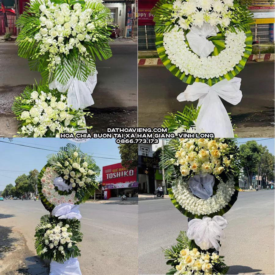 Mẫu hoa chia buồn tham khảo tại Xã Hàm Giang, Vĩnh Long