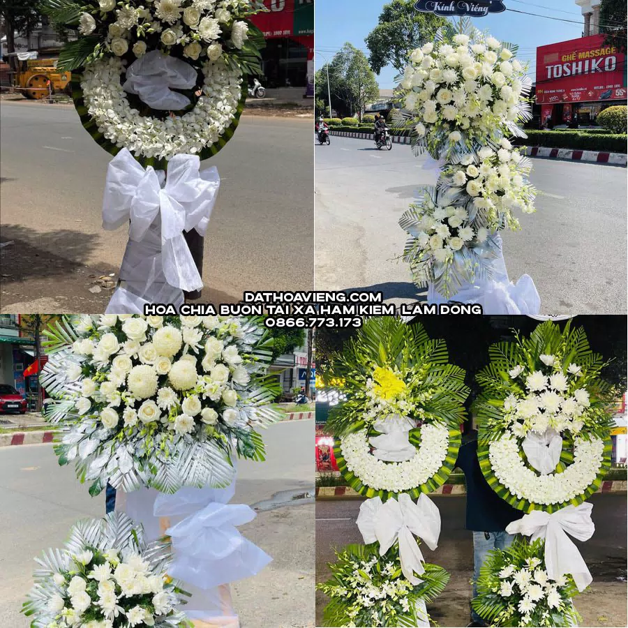 Mẫu hoa chia buồn tham khảo tại Xã Hàm Kiệm, Lâm Đồng