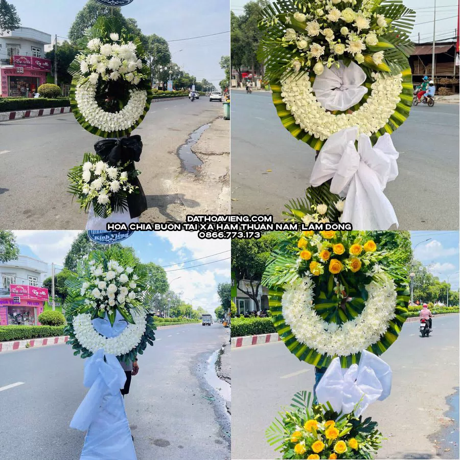 Mẫu hoa chia buồn tham khảo tại Xã Hàm Thuận Nam, Lâm Đồng