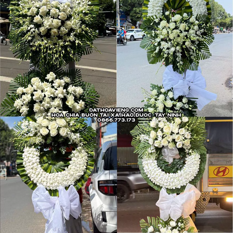 Mẫu hoa chia buồn tham khảo tại Xã Hảo Đước, Tây Ninh