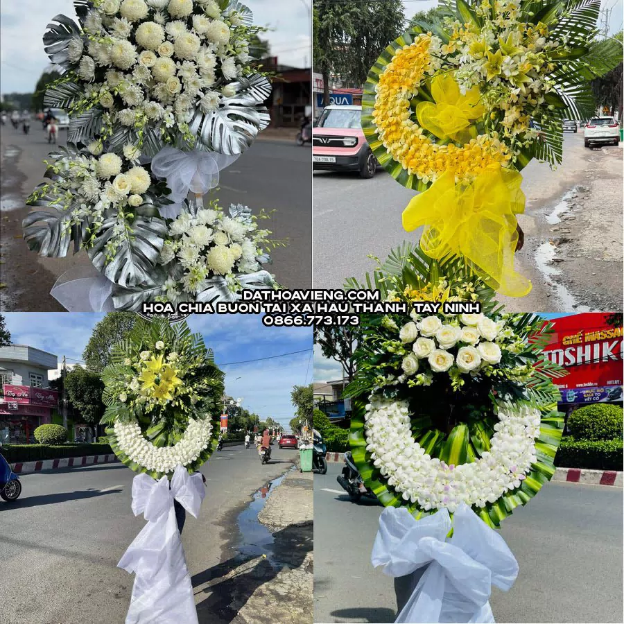 Mẫu hoa chia buồn tham khảo tại Xã Hậu Thạnh, Tây Ninh