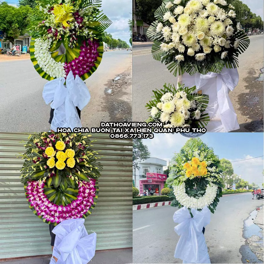 Mẫu hoa chia buồn tham khảo tại Xã Hiền Quan, Phú Thọ