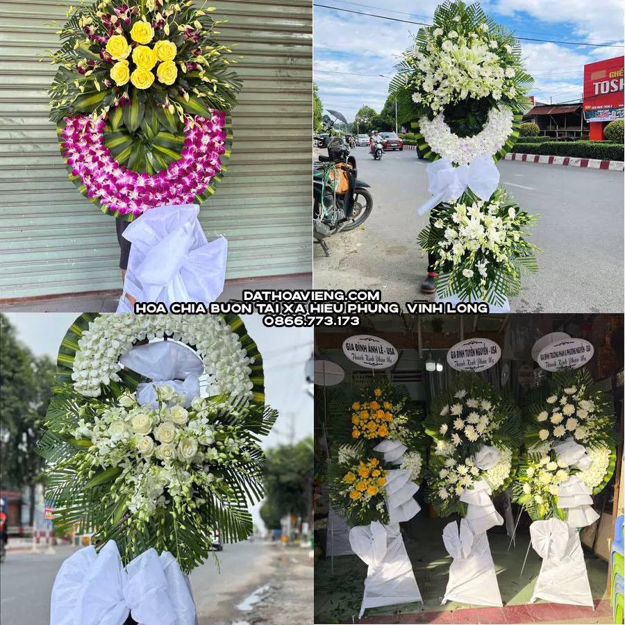 Mẫu hoa chia buồn tham khảo tại Xã Hiếu Phụng, Vĩnh Long