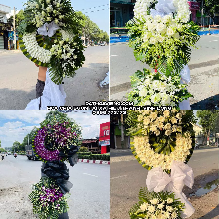 Mẫu hoa chia buồn tham khảo tại Xã Hiếu Thành, Vĩnh Long
