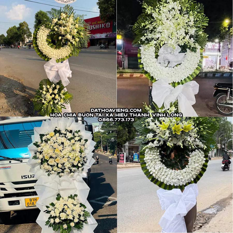 Mẫu hoa chia buồn tham khảo tại Xã Hiếu Thành, Vĩnh Long