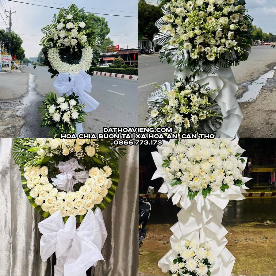 Mẫu hoa chia buồn tham khảo tại Xã Hòa An, Cần Thơ