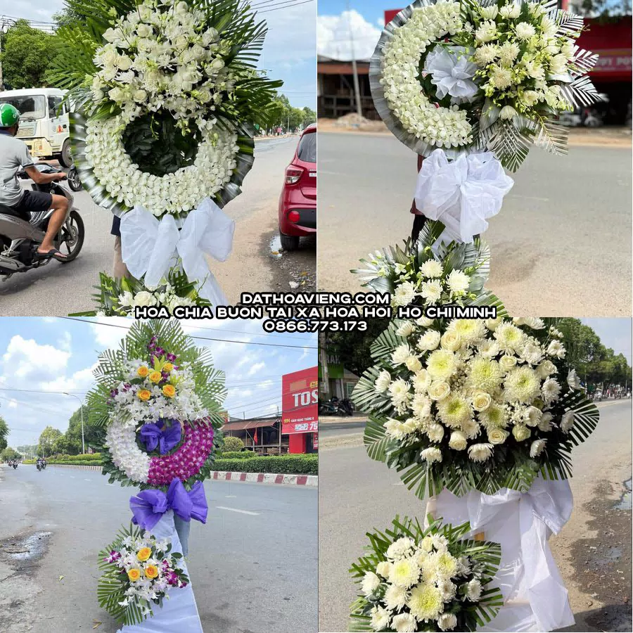 Mẫu hoa chia buồn tham khảo tại Xã Hòa Hội, Hồ Chí Minh