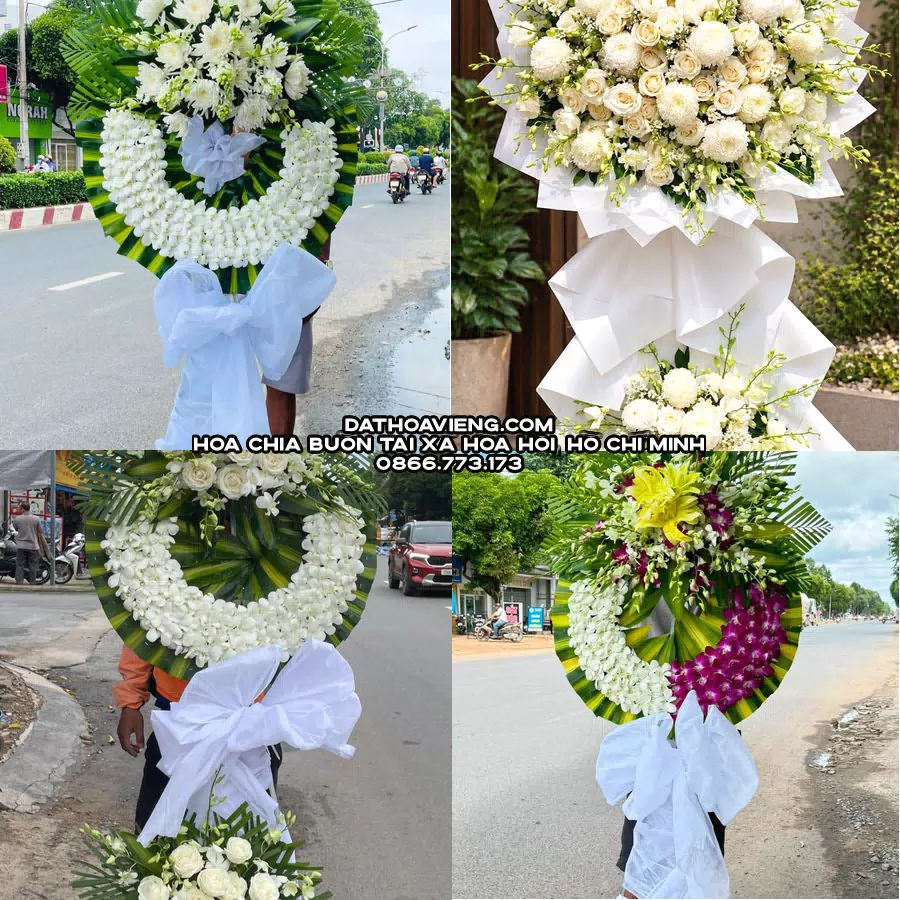 Mẫu hoa chia buồn tham khảo tại Xã Hòa Hội, Hồ Chí Minh