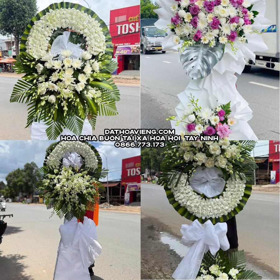 Mẫu hoa chia buồn tham khảo tại Xã Hòa Hội, Tây Ninh