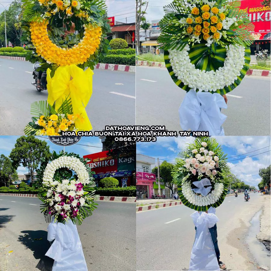 Mẫu hoa chia buồn tham khảo tại Xã Hòa Khánh, Tây Ninh