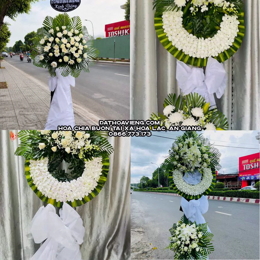 Mẫu hoa chia buồn tham khảo tại Xã Hòa Lạc, An Giang