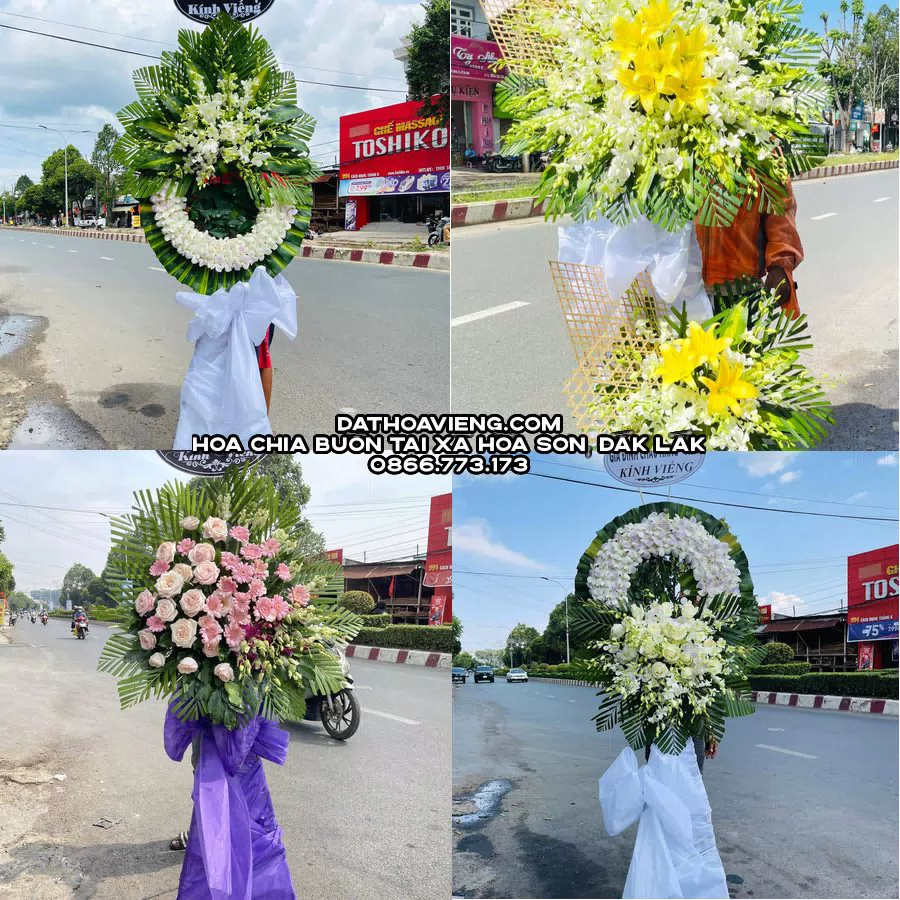 Mẫu hoa chia buồn tham khảo tại Xã Hòa Sơn, Đắk Lắk