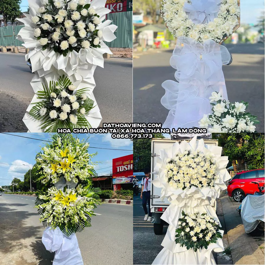 Mẫu hoa chia buồn tham khảo tại Xã Hòa Thắng, Lâm Đồng