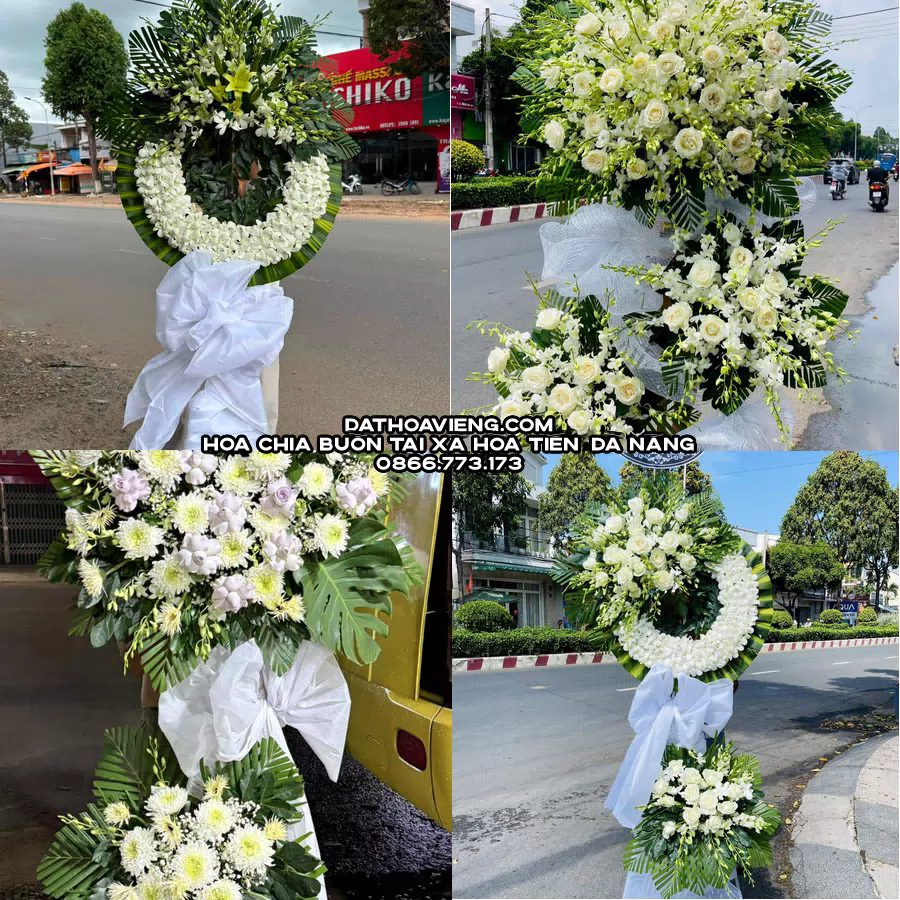 Mẫu hoa chia buồn tham khảo tại Xã Hòa Tiến, Đà Nẵng