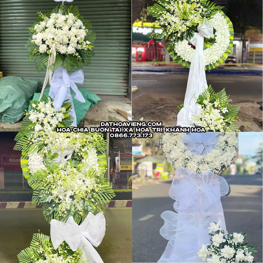 Mẫu hoa chia buồn tham khảo tại Xã Hòa Trí, Khánh Hòa