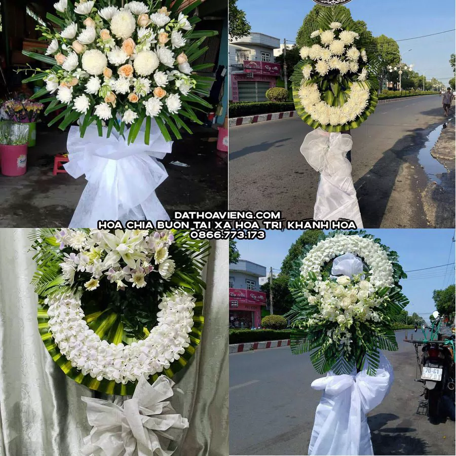 Mẫu hoa chia buồn tham khảo tại Xã Hòa Trí, Khánh Hòa