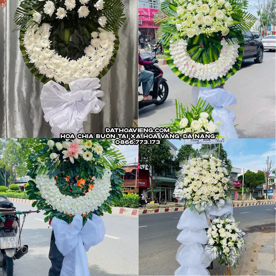 Mẫu hoa chia buồn tham khảo tại Xã Hòa Vang, Đà Nẵng