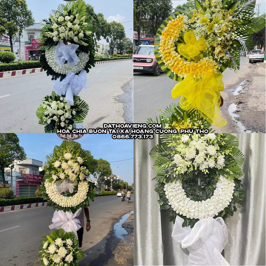 Mẫu hoa chia buồn tham khảo tại Xã Hoàng Cương, Phú Thọ
