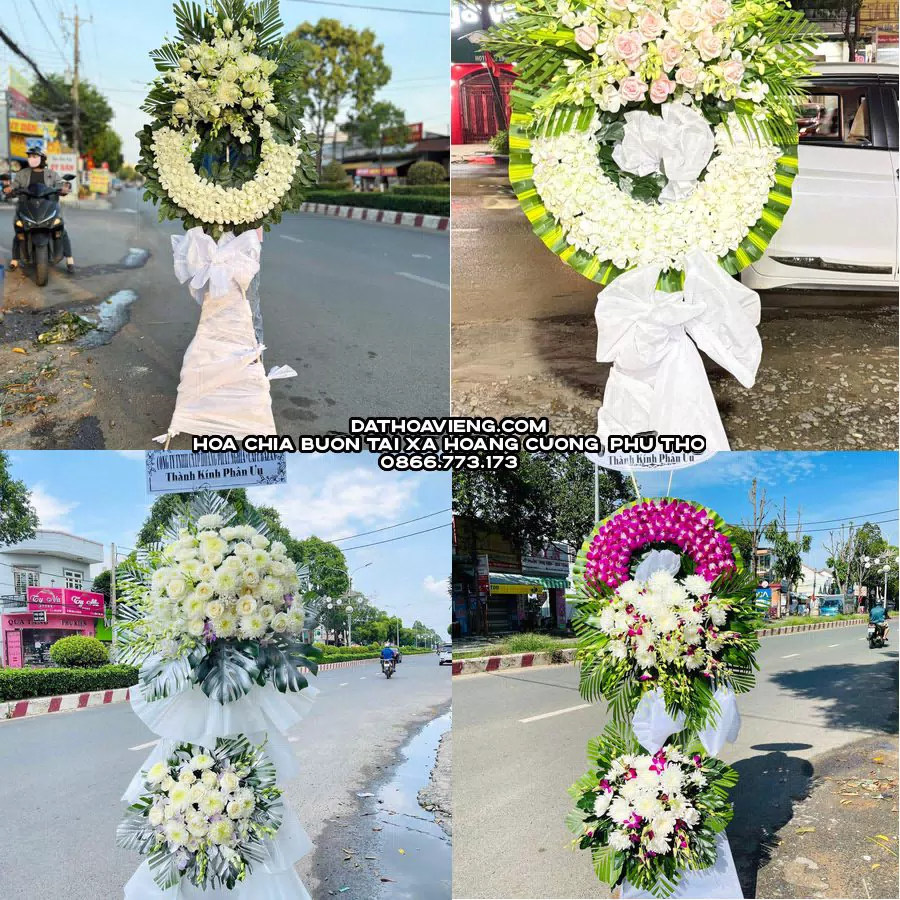 Mẫu hoa chia buồn tham khảo tại Xã Hoàng Cương, Phú Thọ