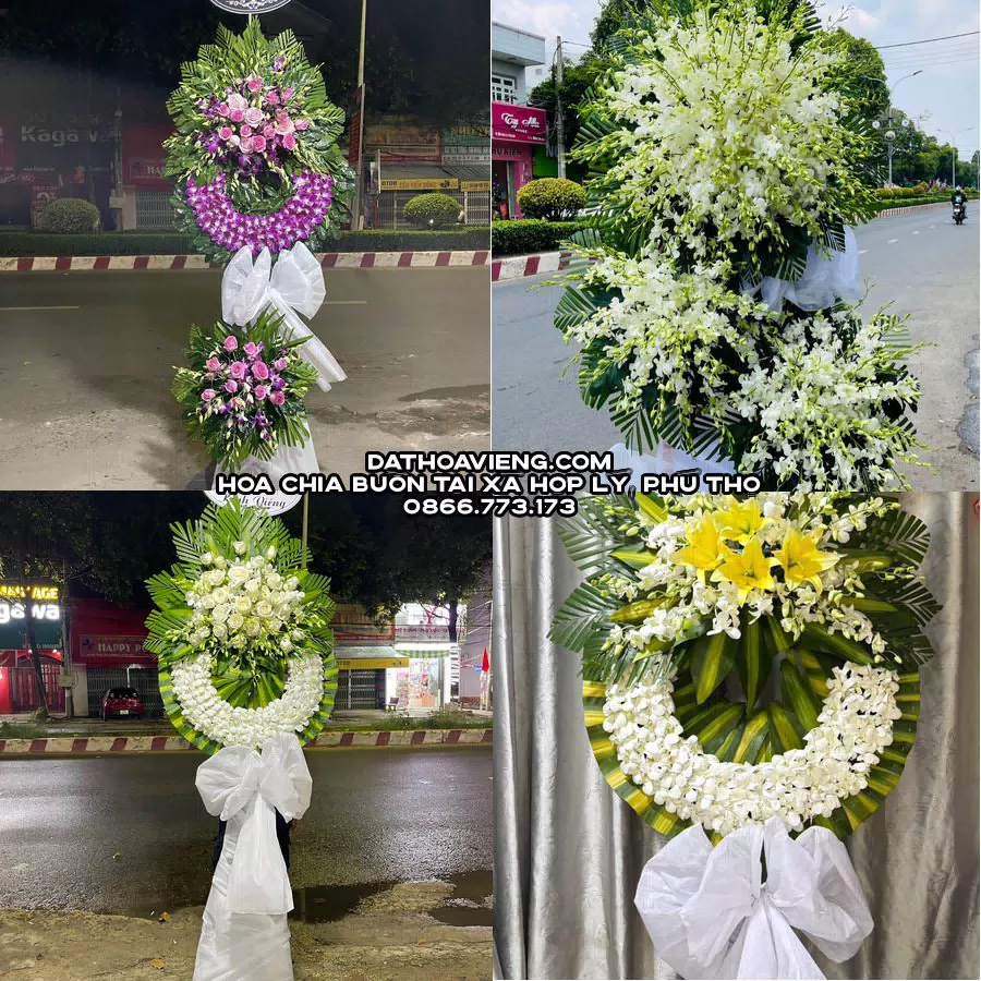 Mẫu hoa chia buồn tham khảo tại Xã Hợp Lý, Phú Thọ