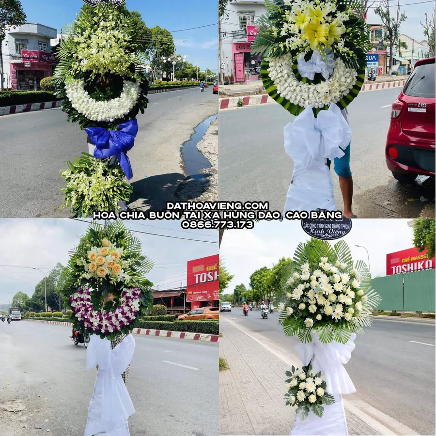 Mẫu hoa chia buồn tham khảo tại Xã Hưng Đạo, Cao Bằng
