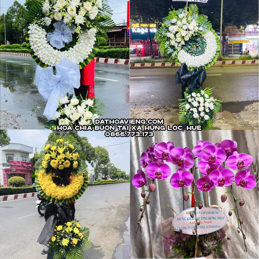 Mẫu hoa chia buồn tham khảo tại Xã Hưng Lộc, Huế