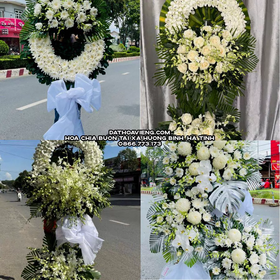 Mẫu hoa chia buồn tham khảo tại Xã Hương Bình, Hà Tĩnh