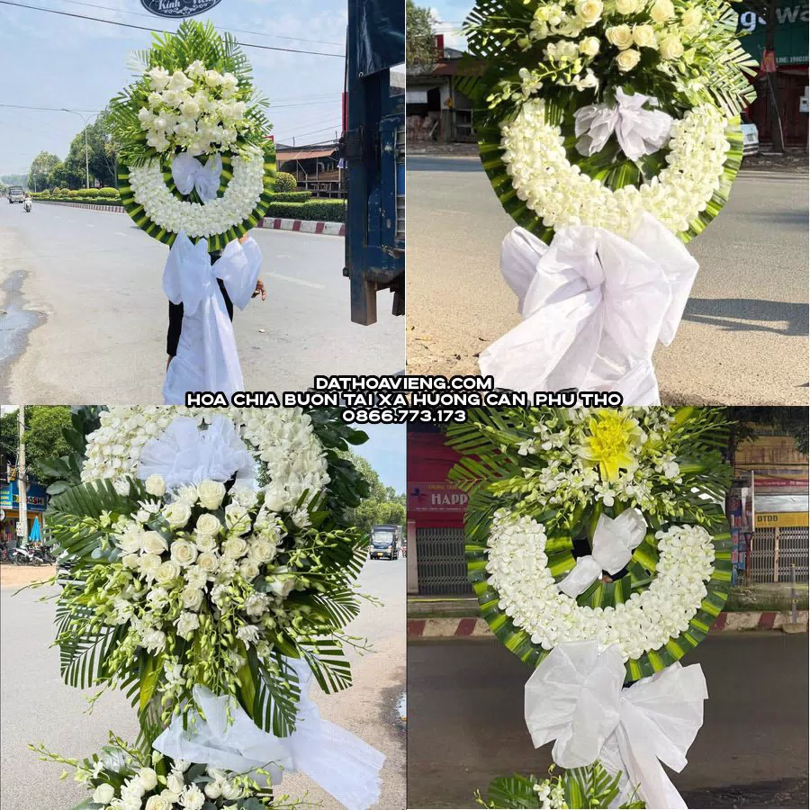 Mẫu hoa chia buồn tham khảo tại Xã Hương Cần, Phú Thọ