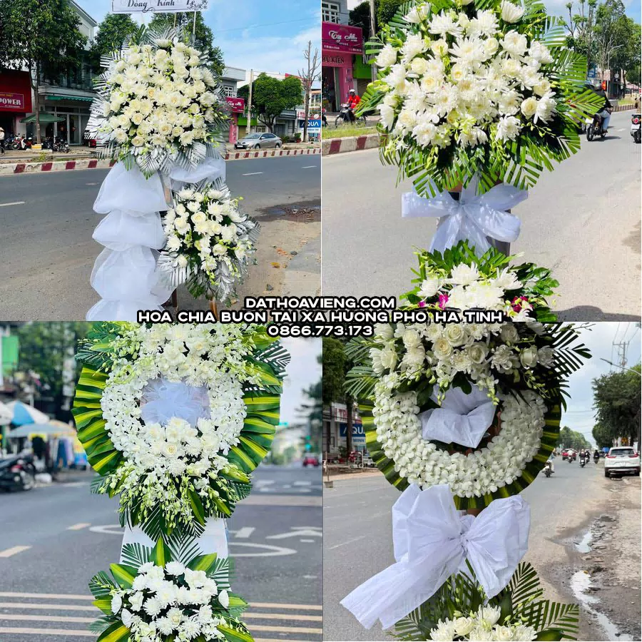 Mẫu hoa chia buồn tham khảo tại Xã Hương Phố, Hà Tĩnh