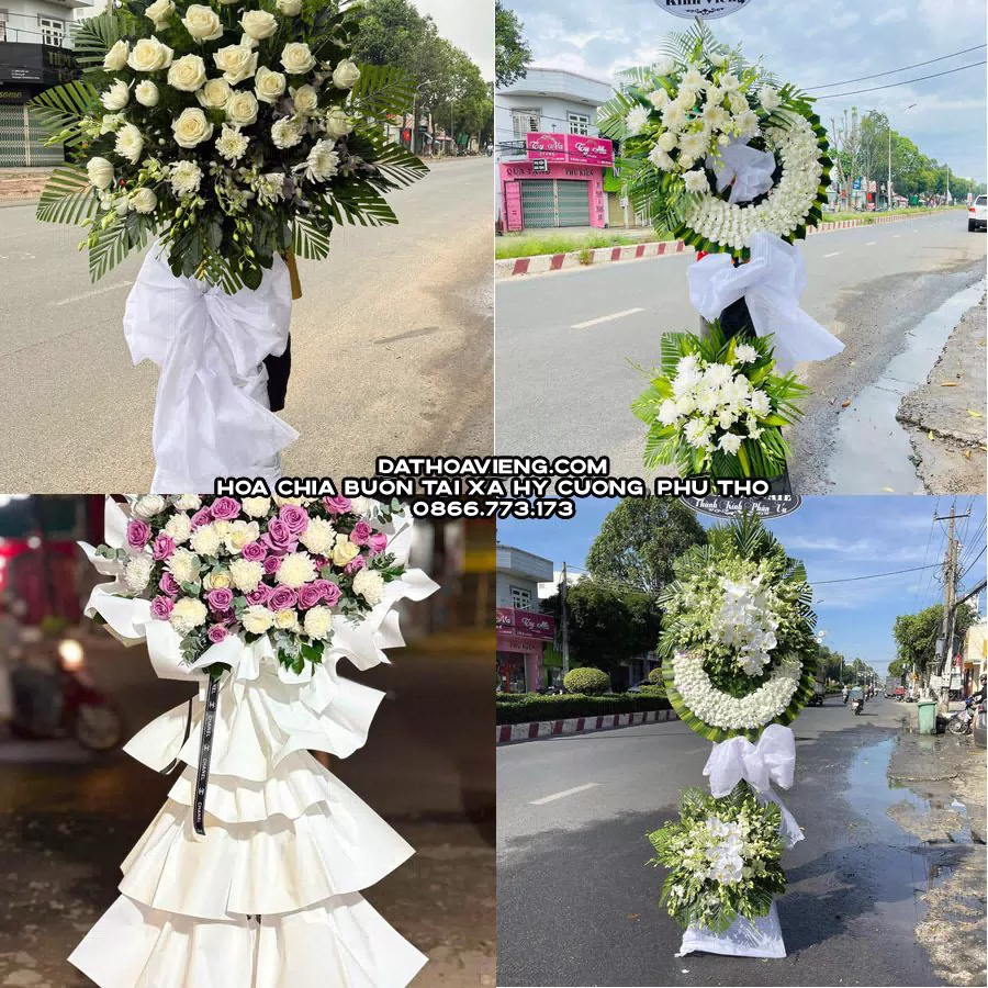 Mẫu hoa chia buồn tham khảo tại Xã Hy Cương, Phú Thọ