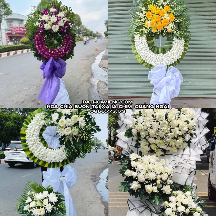 Mẫu hoa chia buồn tham khảo tại Xã Ia Chim, Quảng Ngãi