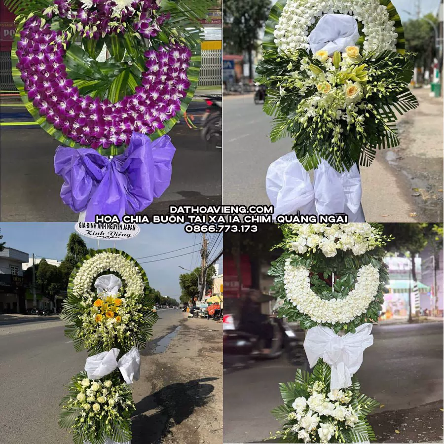 Mẫu hoa chia buồn tham khảo tại Xã Ia Chim, Quảng Ngãi