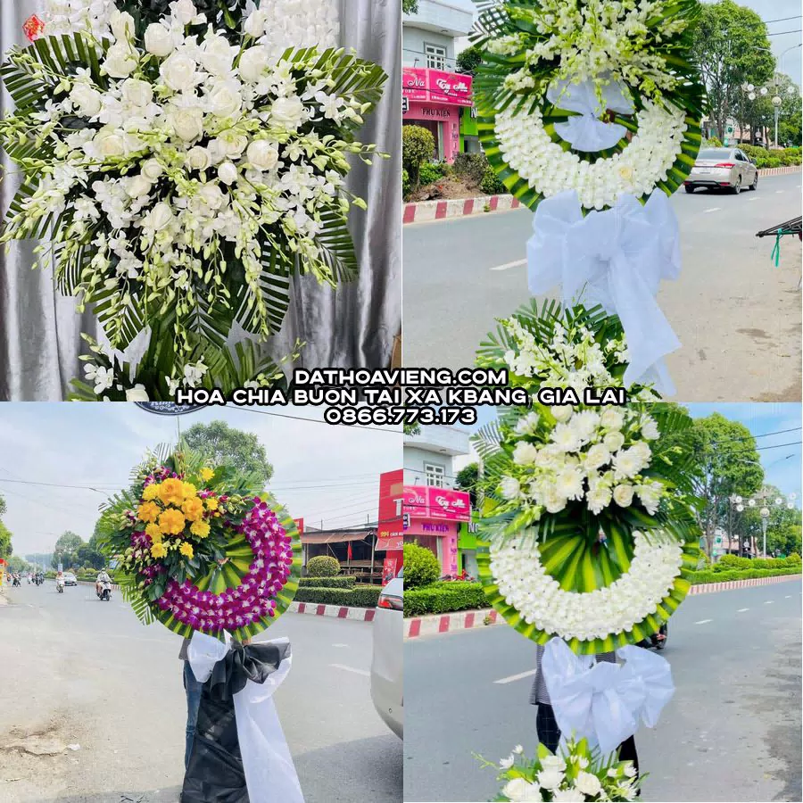 Mẫu hoa chia buồn tham khảo tại Xã Kbang, Gia Lai