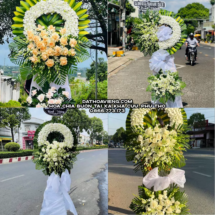 Mẫu hoa chia buồn tham khảo tại Xã Khả Cửu, Phú Thọ
