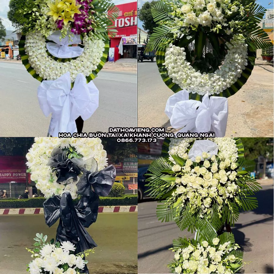 Mẫu hoa chia buồn tham khảo tại Xã Khánh Cường, Quảng Ngãi