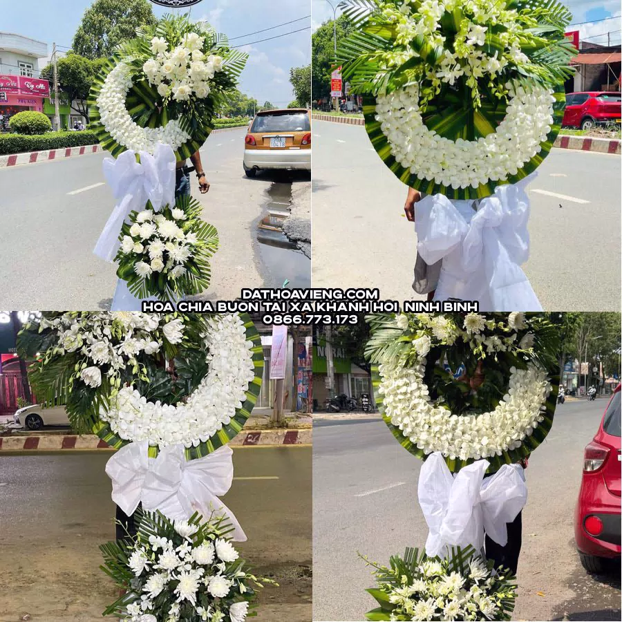Mẫu hoa chia buồn tham khảo tại Xã Khánh Hội, Ninh Bình
