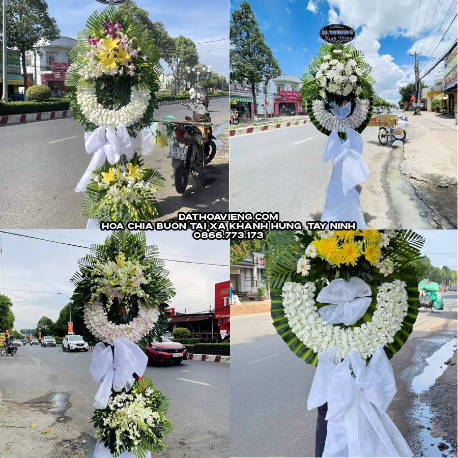 Mẫu hoa chia buồn tham khảo tại Xã Khánh Hưng, Tây Ninh