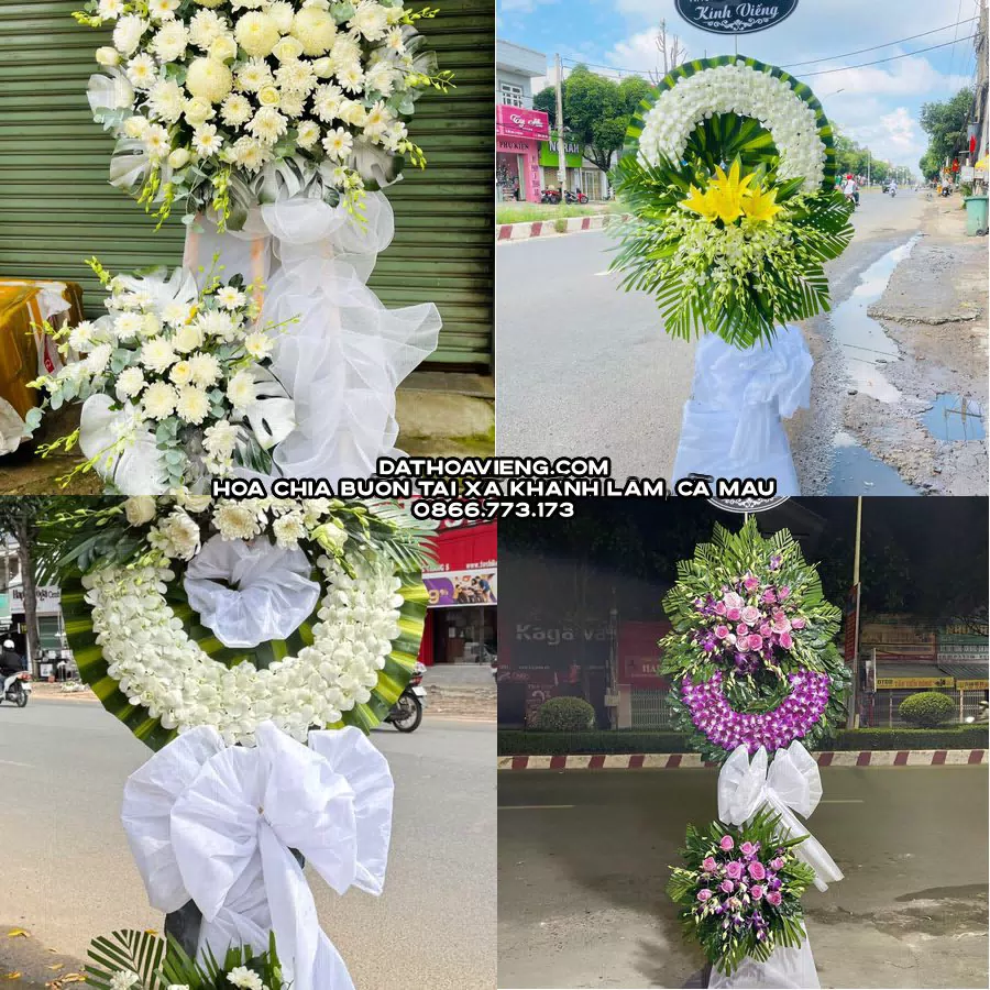 Mẫu hoa chia buồn tham khảo tại Xã Khánh Lâm, Cà Mau