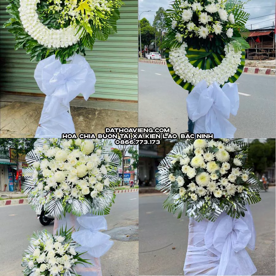 Mẫu hoa chia buồn tham khảo tại Xã Kiên Lao, Bắc Ninh